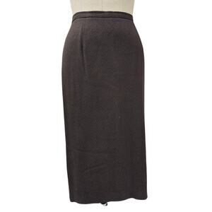 VTG Tamotsu New York Brown Midi Pencil Skirt Fully Lined Viscose blend XL (1 P)